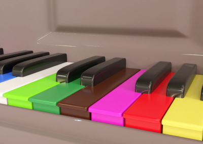 Colored,Piano,Keys,,Symbolizing,Inclusion,,Tolerance,,Acceptance.,A,Concept,3d