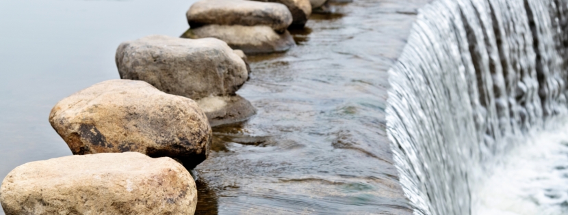 Stone,Path,Over,A,River.
